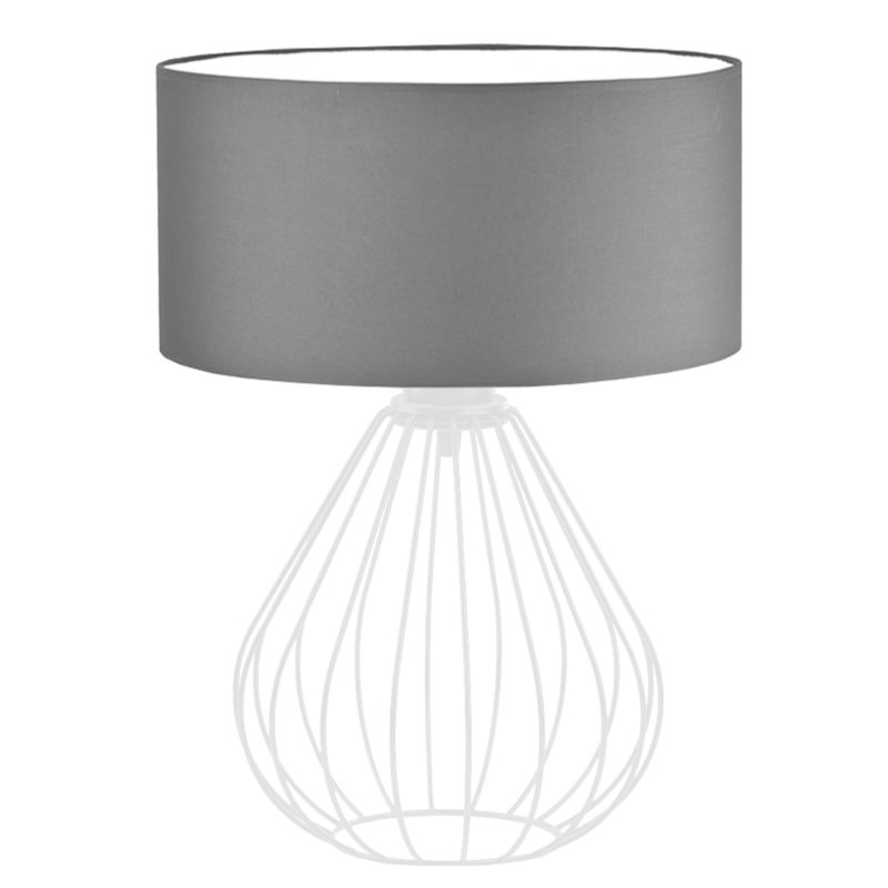Lampka Nocna Volta Light Factory Konwalia Abażur Biały/Szary 1xE27 1szt.