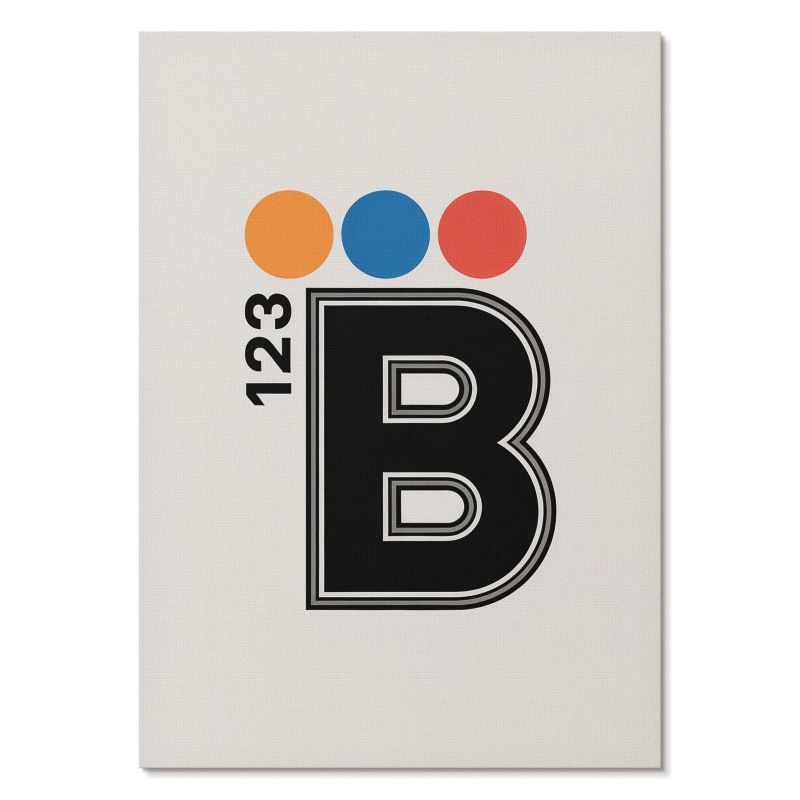 Plakat na Ścianę Tulup 59,4,x84 cm (A1) Typografia B123 Do biura, salonu, przedpokoju 1 szt.