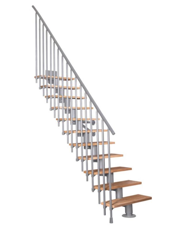 Schody Atrium Dixi Vertical RAL 9006 Buk 80 cm 13 Elementów 1 szt.