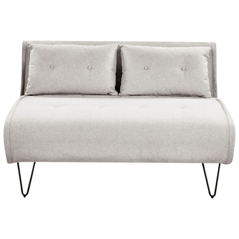 Sofa rozkładana dla 2 osób Vestfold Jasnoszary 1 szt.