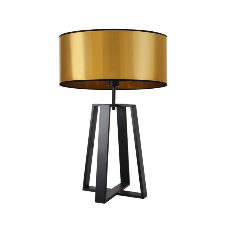 Lampka Nocna Volta Light Factory Wenis Abażur Złoty 1xE27 1szt.