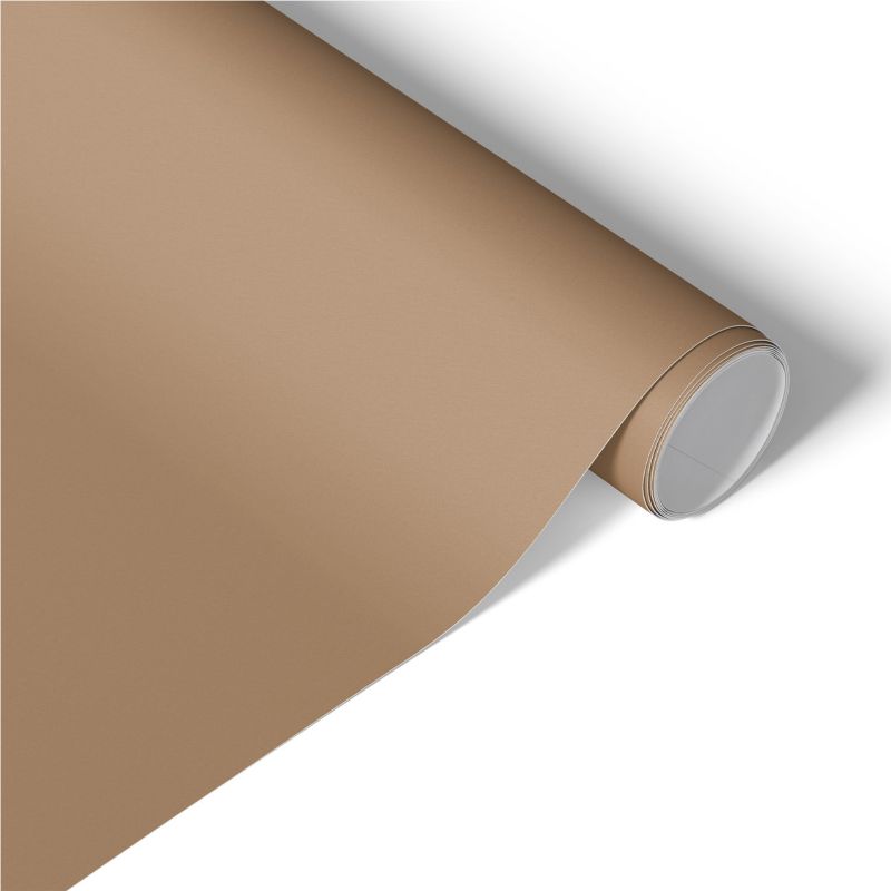 Okleina Meblowa Tulup 75x150 cm Ciepły jasny brąz Samoprzylepna Folia Matowa 1 rol.