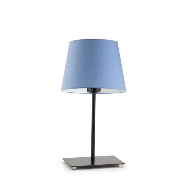 Lampka Nocna Volta Light Factory Moto Abażur Niebieski Stożek 1xE27 1szt.