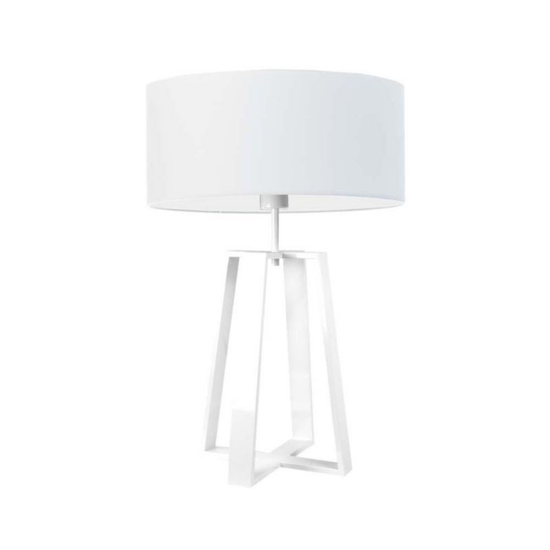 Lampka Nocna Volta Light Factory Wenis Abażur Biały/Biały 1xE27 1szt.