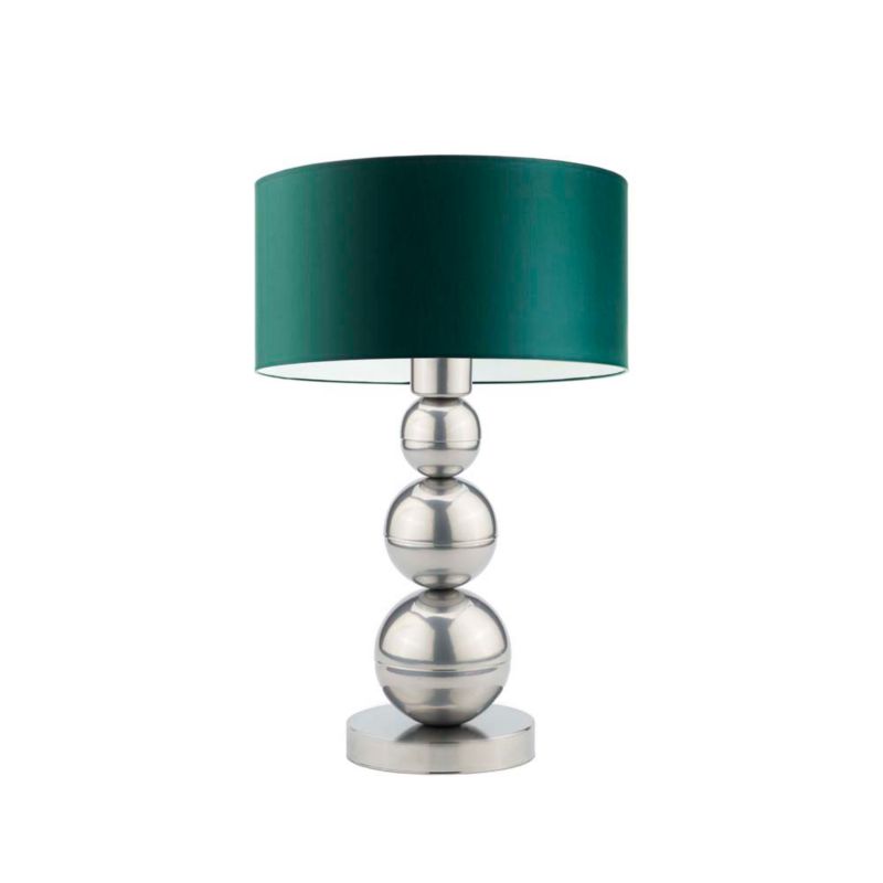 Lampka Nocna Volta Light Factory Bubble Abażur Srebrny/Butelkowa zieleń 1xE27 1szt.