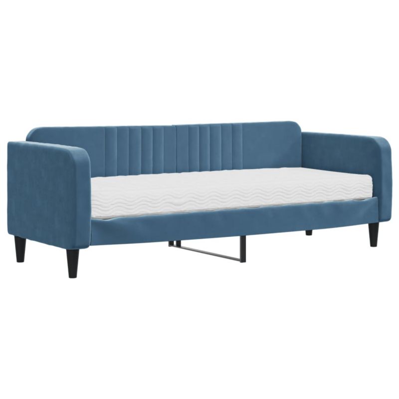Sofa rozkładana WaszeMeble 80x200 cm Niebieski aksamit WM-3197031 1 szt.