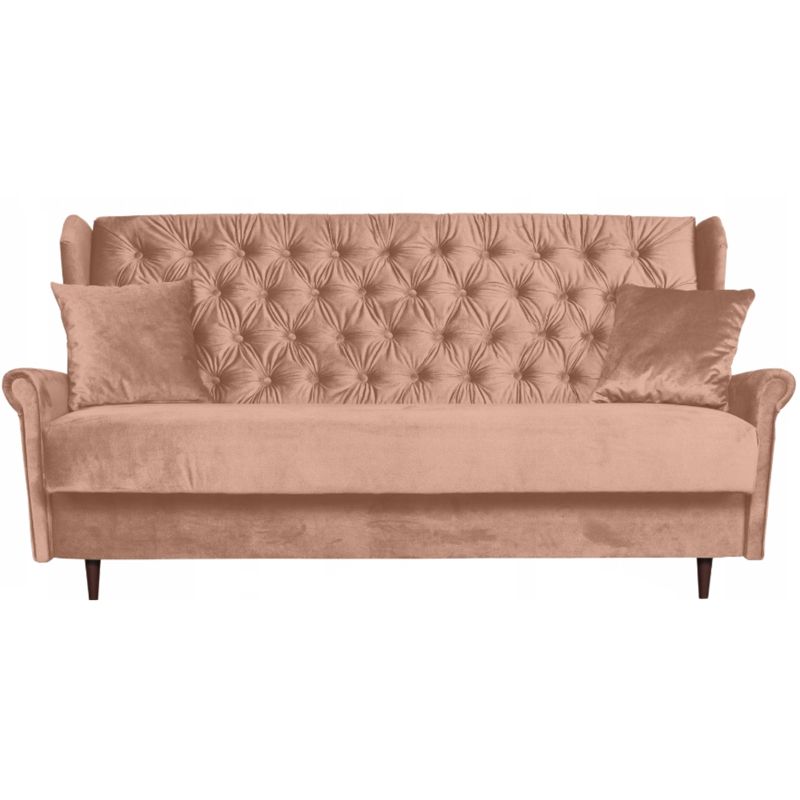 Sofa do salonu rozkładana Family Meble GAJA bladoróżowa 1szt
