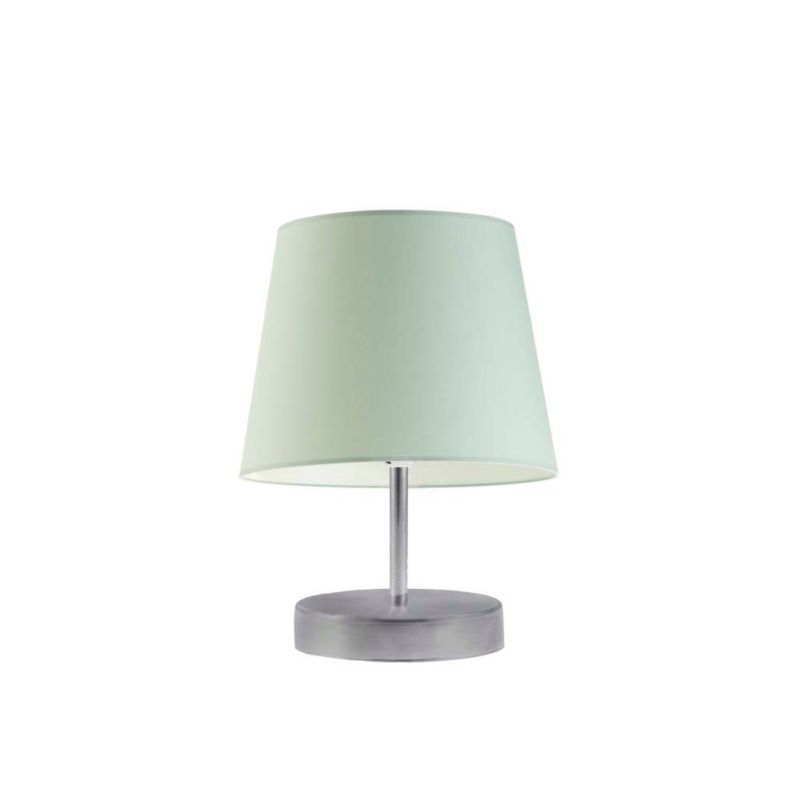 Lampka Nocna Volta Light Factory Picolo Abażur Srebrny/Miętowy Stożek 1xE27 1szt.