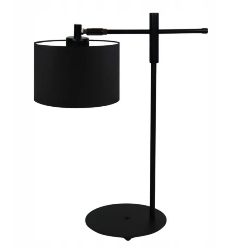 Lampka Nocna Volta Light Factory Miko Abażur Czarny 1xE27 1szt.