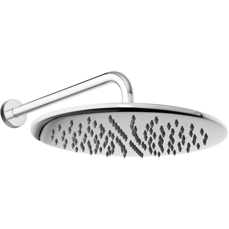 Deszczownica Oltens Sondera 30 cm chrom, z ramieniem ściennym, regulacja kąta, 1 szt.