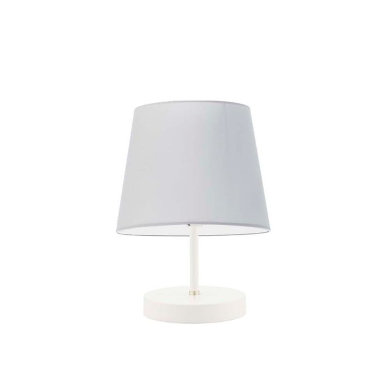 Lampka Nocna Volta Light Factory Picolo Abażur Biały/Jasny szary Stożek 1xE27 1szt.
