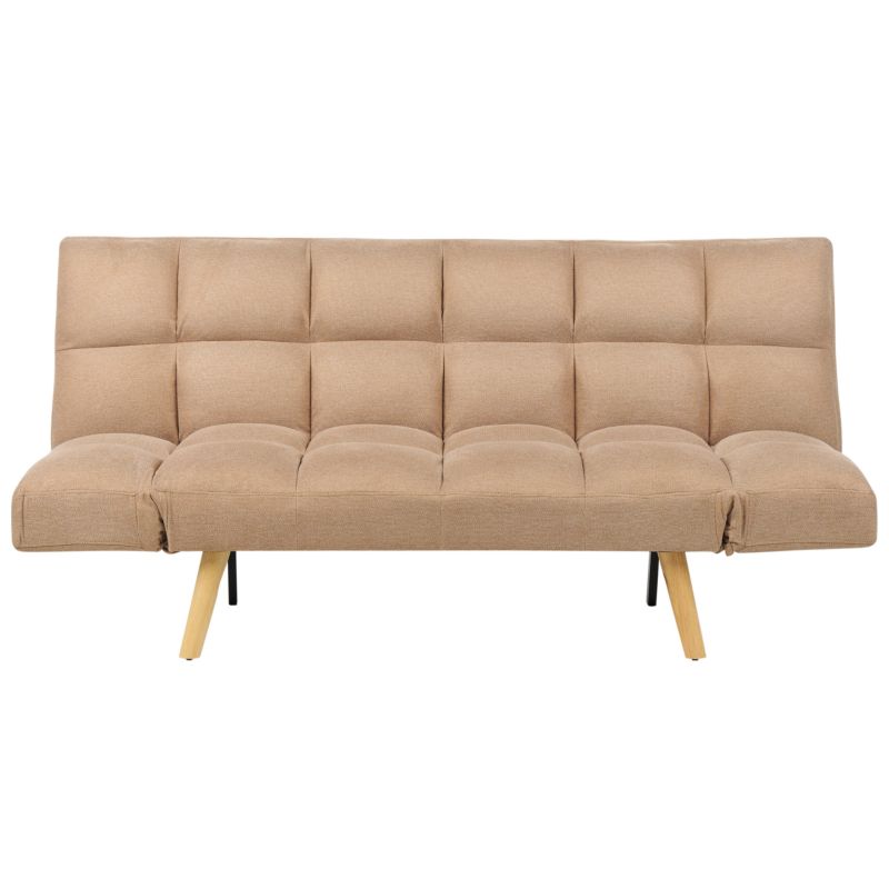 Sofa rozkładana dla 2 osób Ingaro Jasnobrązowy 1 szt.