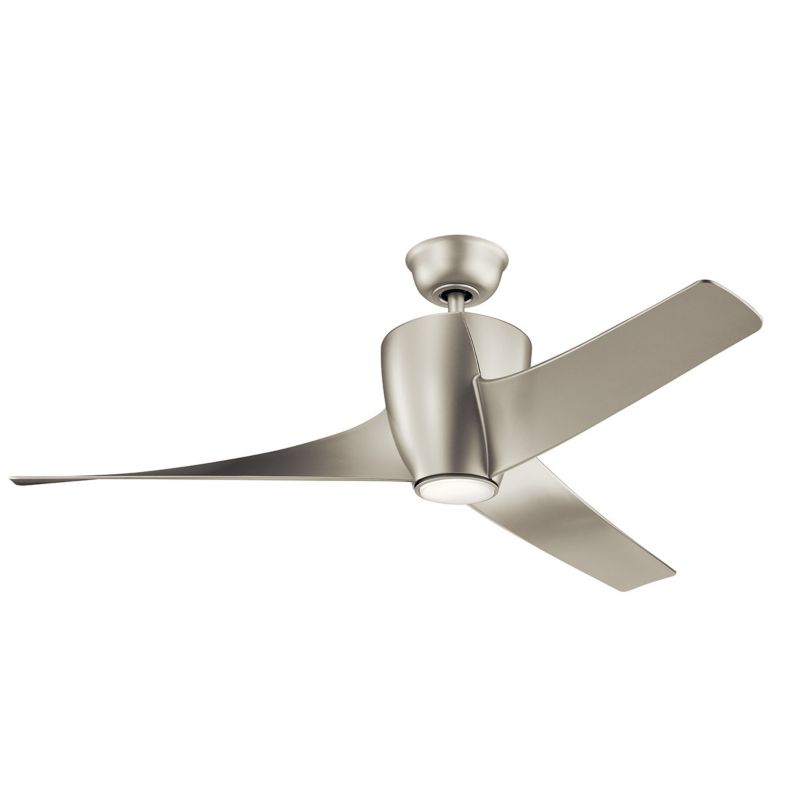 Wentylator sufitowy z lampą Kichler Phree szczotkowany nikiel LED 10W 3000K 1116lm pilot IP20 wym: 41 x 142 x 142 cm - 1 szt.
