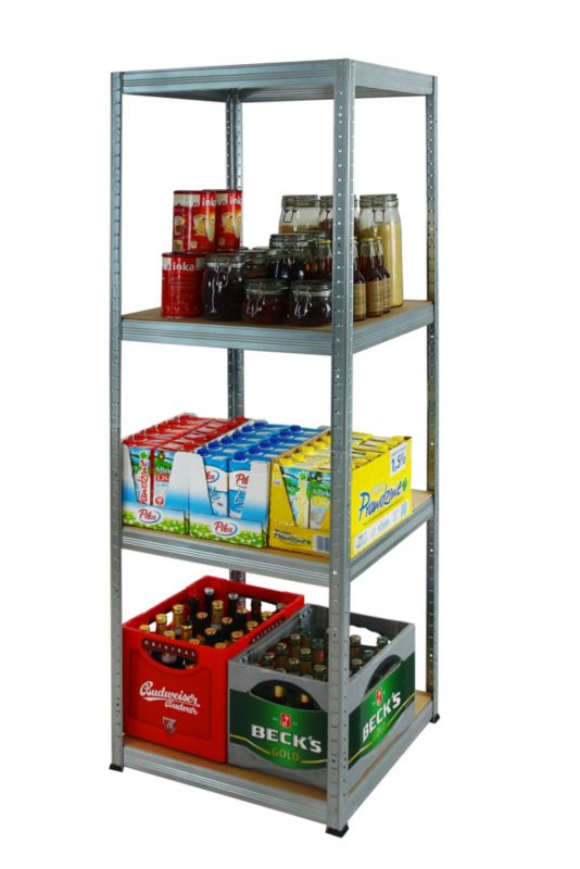 Regał metalowy MODO24 magazynowy garażowy ocynkowany helios 180x30x30cm 4 półki po 175 kg 1 szt.