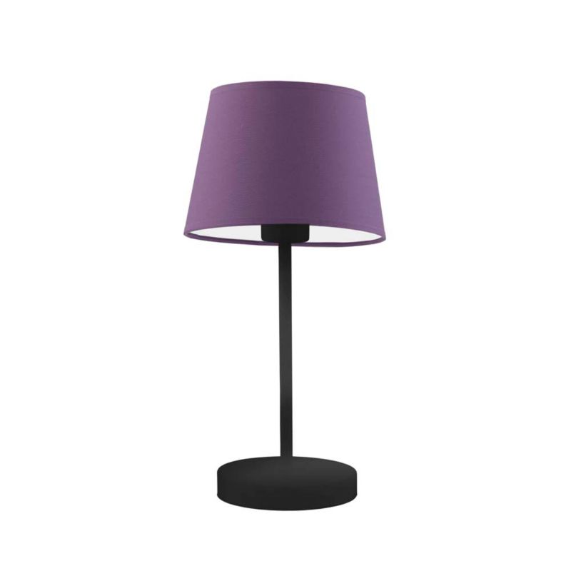 Lampka Nocna Volta Light Factory Blues Abażur Fioletowy Stożek 1xE27 1szt.
