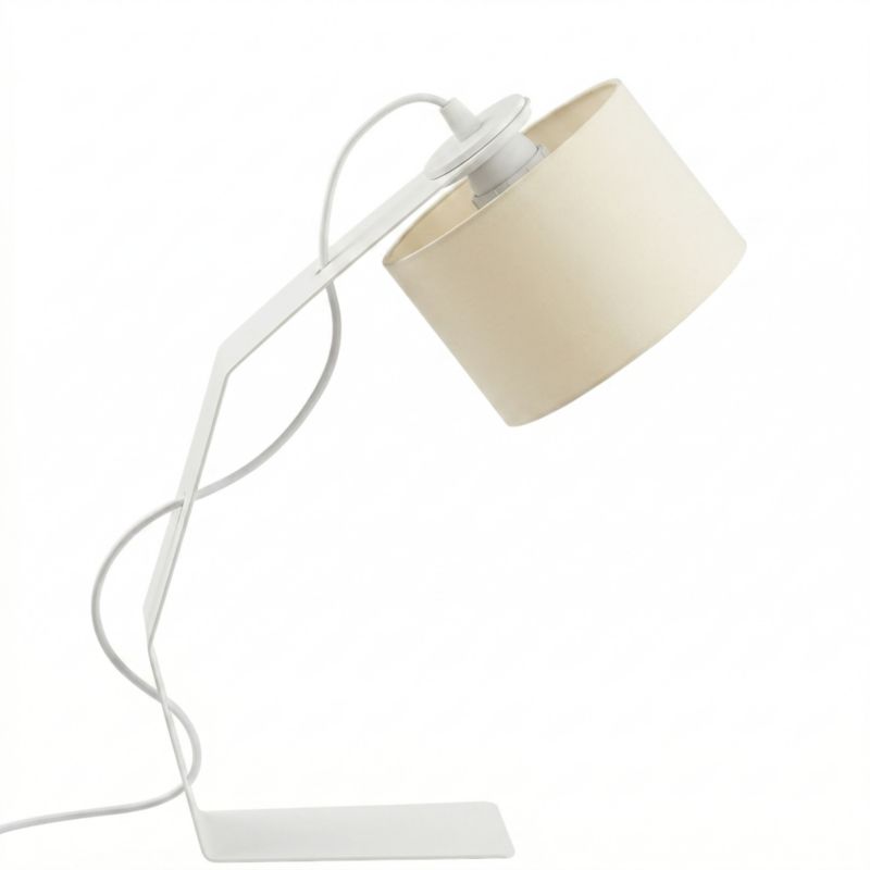 Lampka Nocna Volta Light Factory Blacha Abażur Ecru 1xE27 1szt.