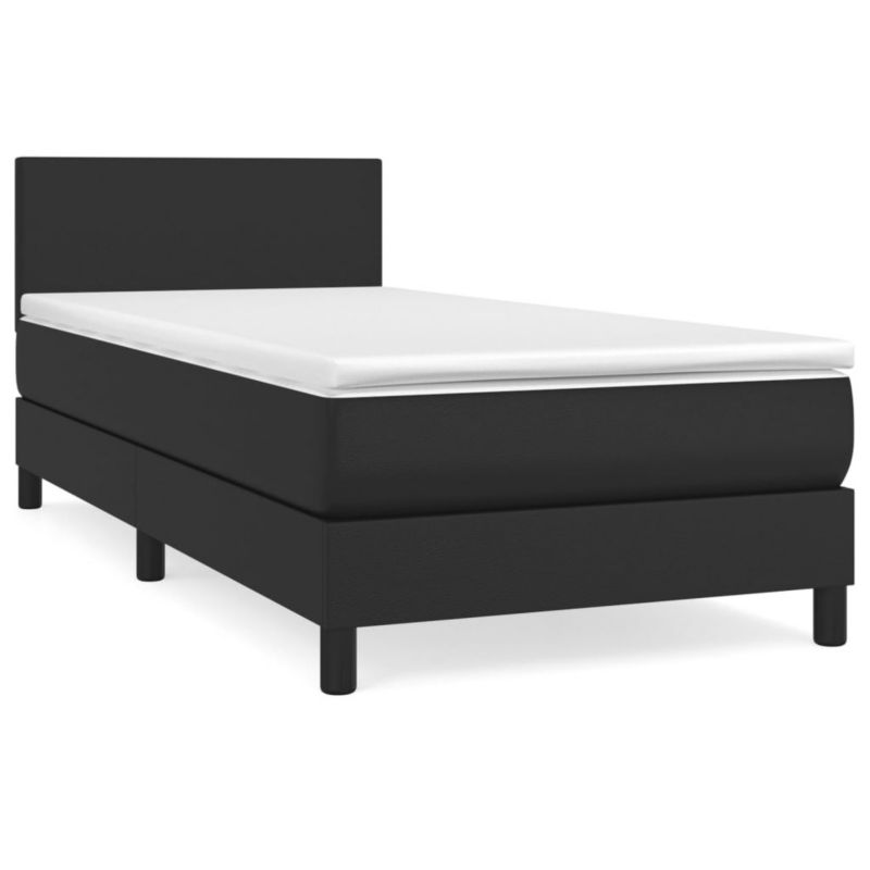 Łóżko kontynentalne WaszeMeble 90x200 cm czarne WM-3140981 1 szt.