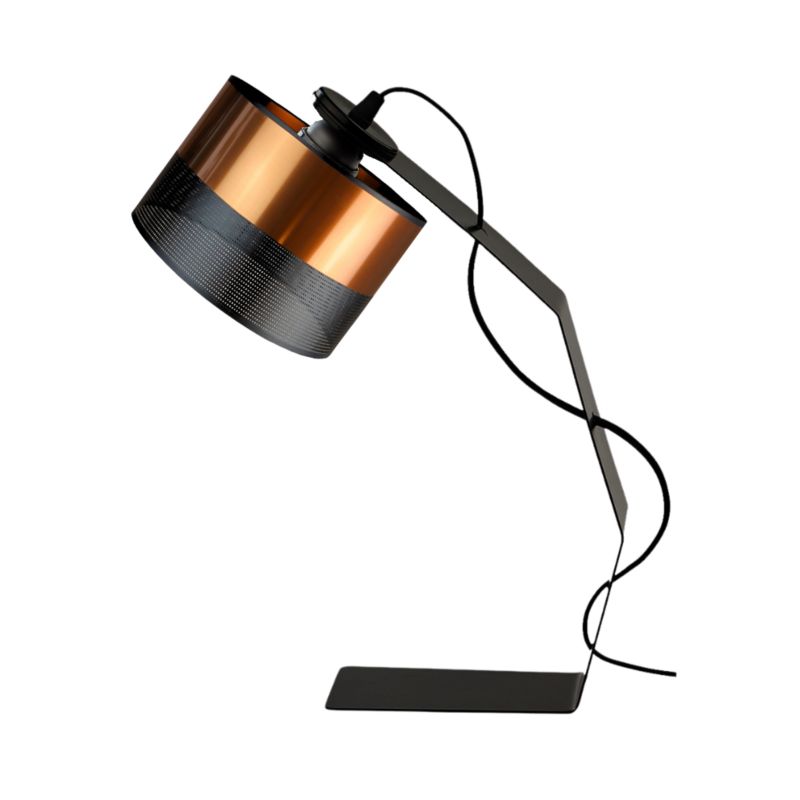 Lampka Nocna Volta Light Factory Blacha Abażur Miedziany1xE27 1szt.