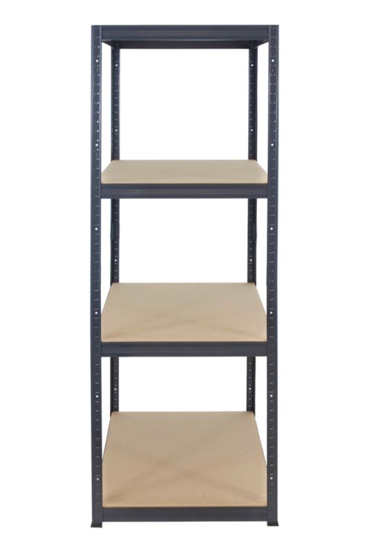 Regał metalowy MODO24 magazynowy garażowy grafit premium helios 180x45x45cm 4 półki po 175 kg 1 szt.
