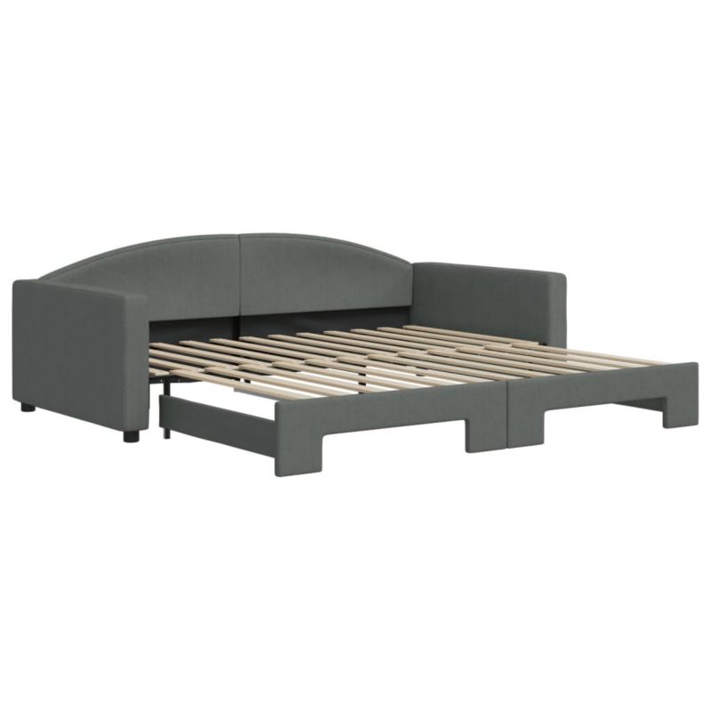 Sofa rozkładana WaszeMeble 100x200 cm Ciemnoszary tkanina WM-3197194 1 szt.