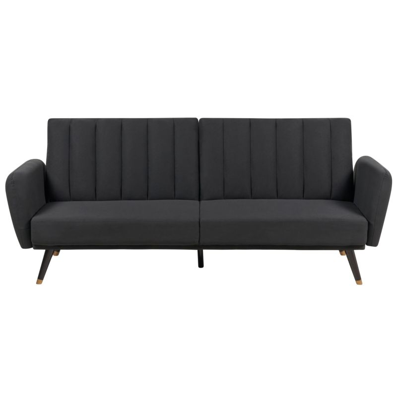 Sofa rozkładana dla 3 osób Vimmerby Czarny 1 szt.