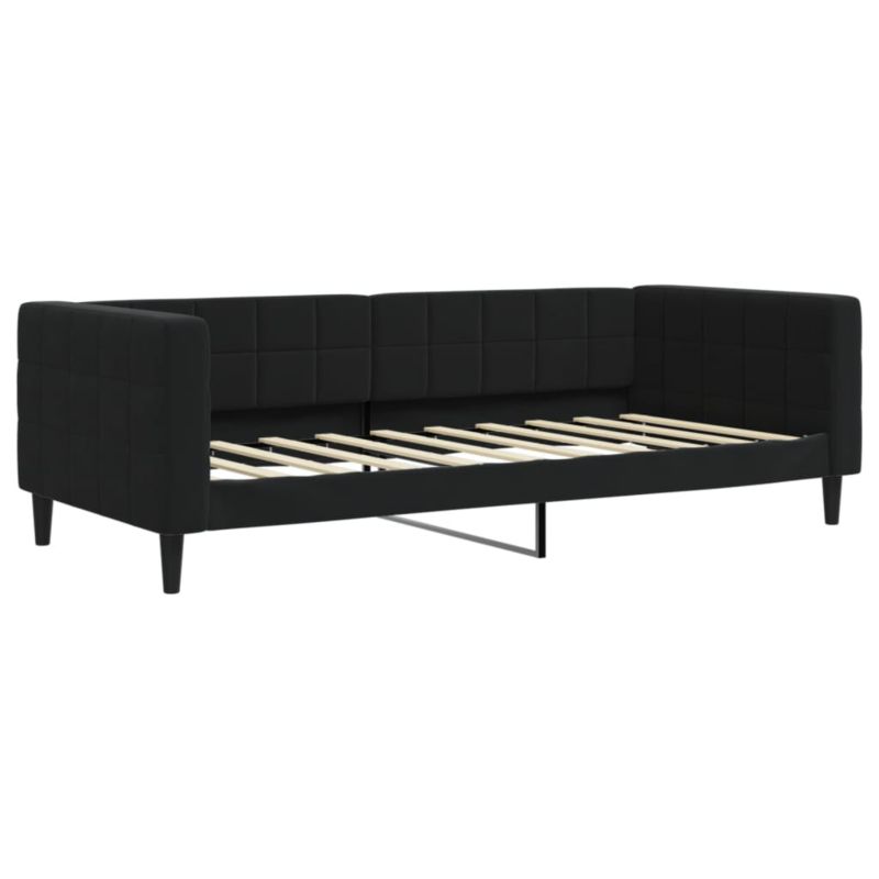 Sofa rozkładana WaszeMeble 90x190 cm Czarny aksamit WM-354023 1 szt.