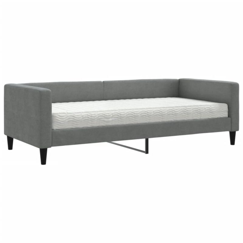 Sofa rozkładana WaszeMeble 90x200 cm Ciemnoszary tkanina WM-3196561 1 szt.
