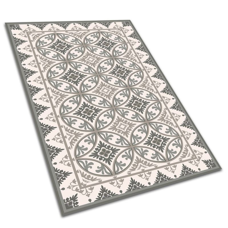 Winylowy Dywan Tarasowy Tulup 140x210 cm Wodoodporny, Lekki Retro koła 1 szt.