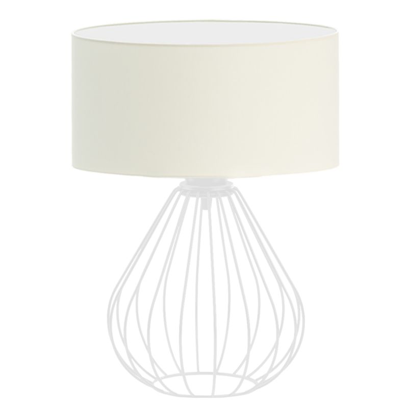 Lampka Nocna Volta Light Factory Konwalia Abażur Biały/Ecru 1xE27 1szt.