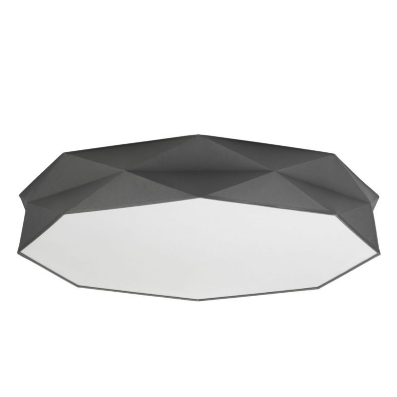 Plafon sufitowy lampa TK-Lighting Kantoor biało-grafitowy 6 x E27 x 15W IP20 wym: 17 x 78 x 78 cm - 1 szt.