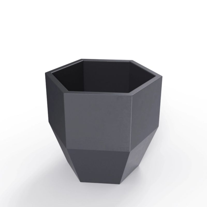 Donica PD CONCEPT Do Ogrodu Na Taras KALAS 53 cm Antracytowa Bez Półki 1 szt