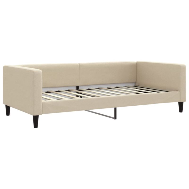 Sofa rozkładana WaszeMeble 100x200 cm Kremowy tkanina WM-353992 1 szt.