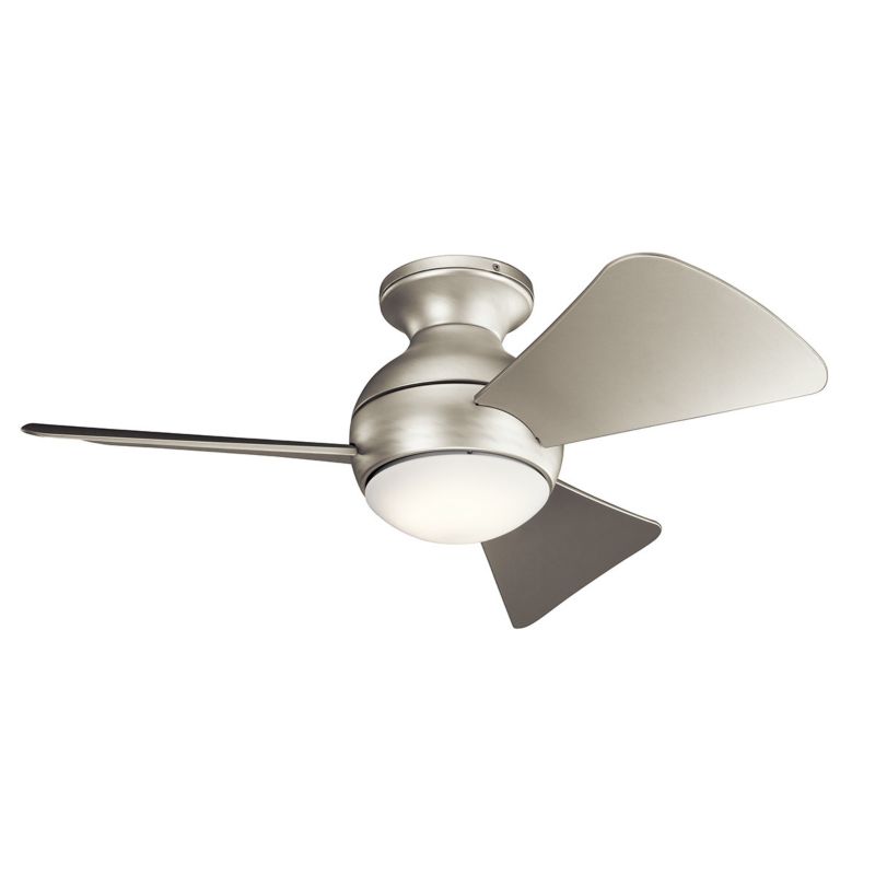 Wentylator sufitowy z lampą Kichler Sola szczotkowany nikiel LED 10W 3000K 1116lm pilot IP23 wym: 28 x 86 x 86 cm - 1 szt.