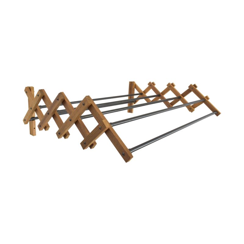 Suszarka na pranie ścienna Rodeno 60 cm harmonijka drewniana 1 szt.