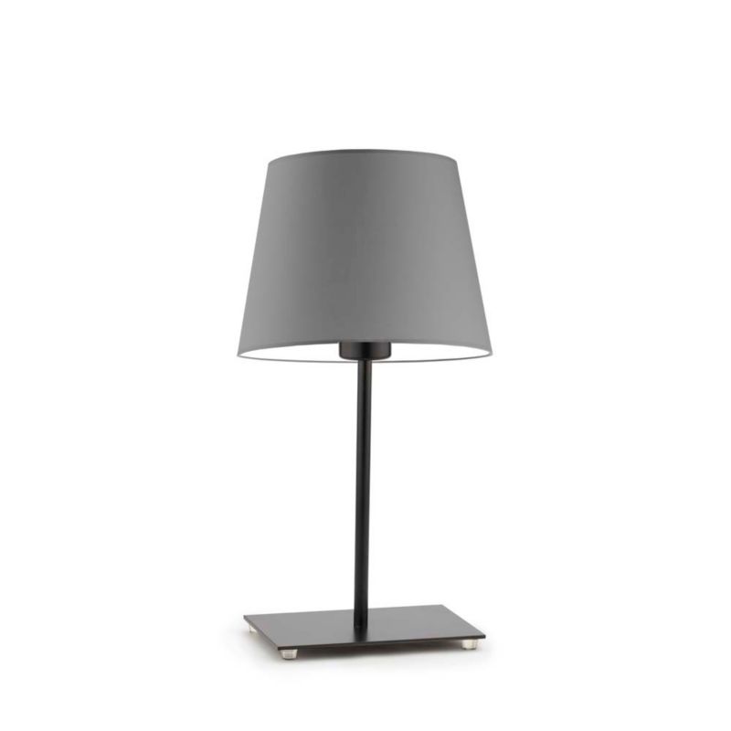 Lampka Nocna Volta Light Factory Moto Abażur Szary Stożek 1xE27 1szt.