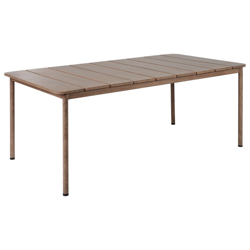 Stół ogrodowy Flavia 185 cm 96 cm Metal Brązowy 1 szt.
