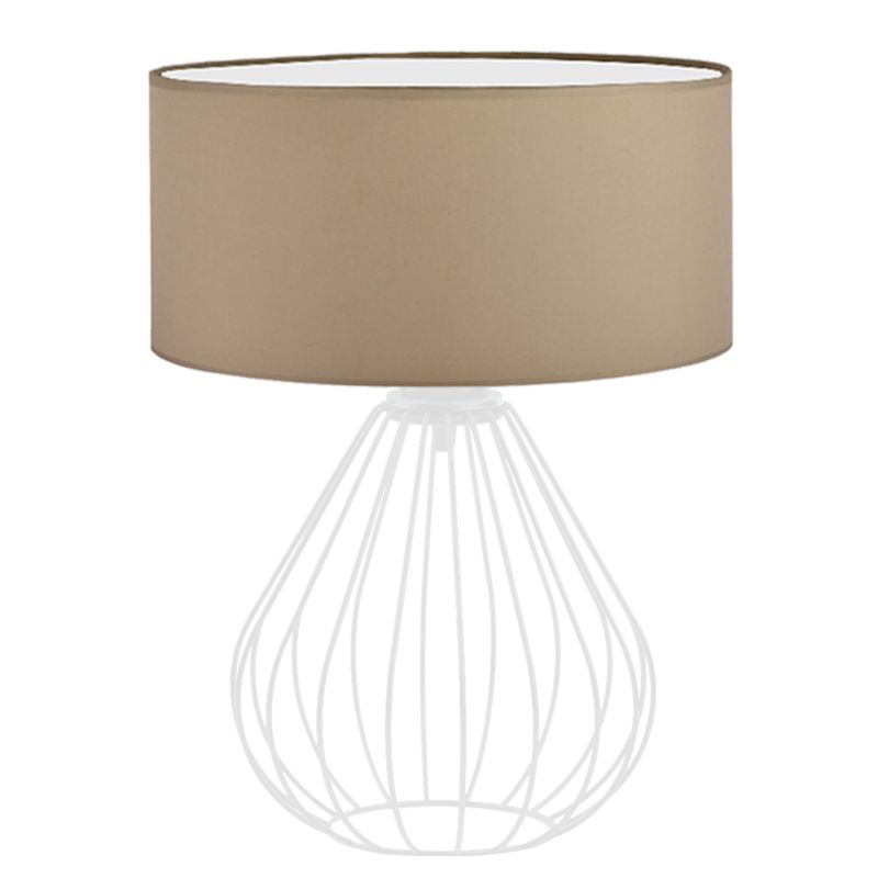Lampka Nocna Volta Light Factory Konwalia Abażur Cappuccino 1xE27 1szt.
