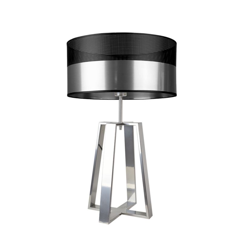 Lampka Nocna Volta Light Factory Wenis Abażur Srebrny/Srebrny 1xE27 1szt.