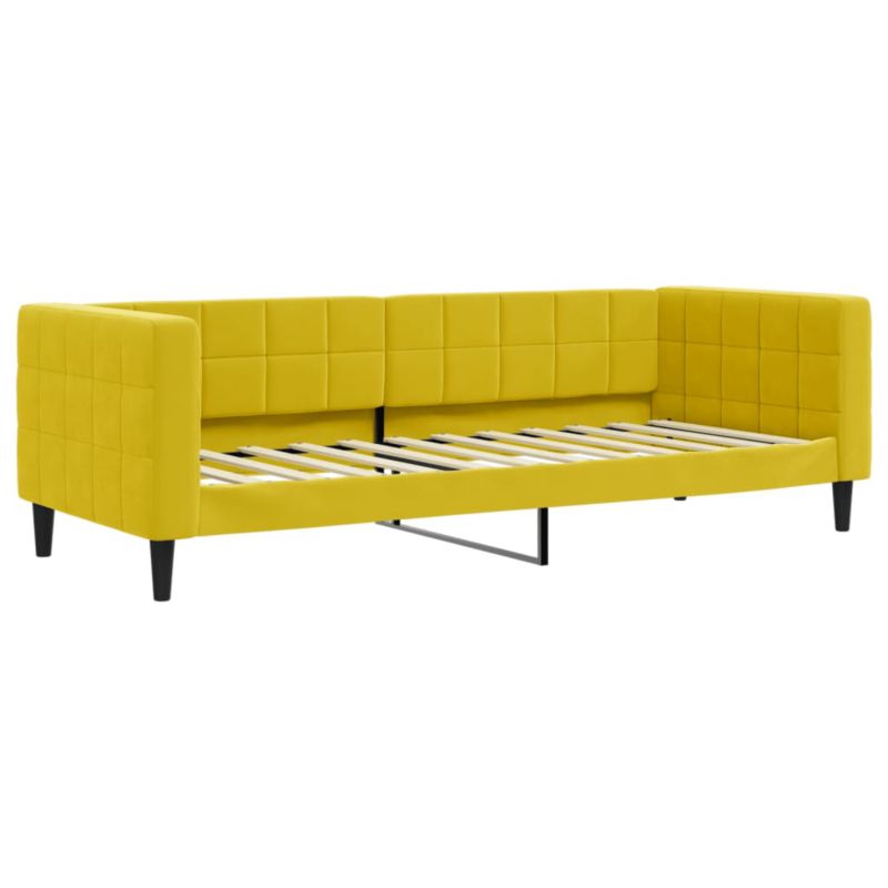 Sofa rozkładana WaszeMeble 80x200 cm Żółty aksamit WM-354006 1 szt.