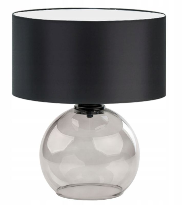 Lampka Nocna Volta Light Factory Piena Abażur Czarny 1xE27 1szt.