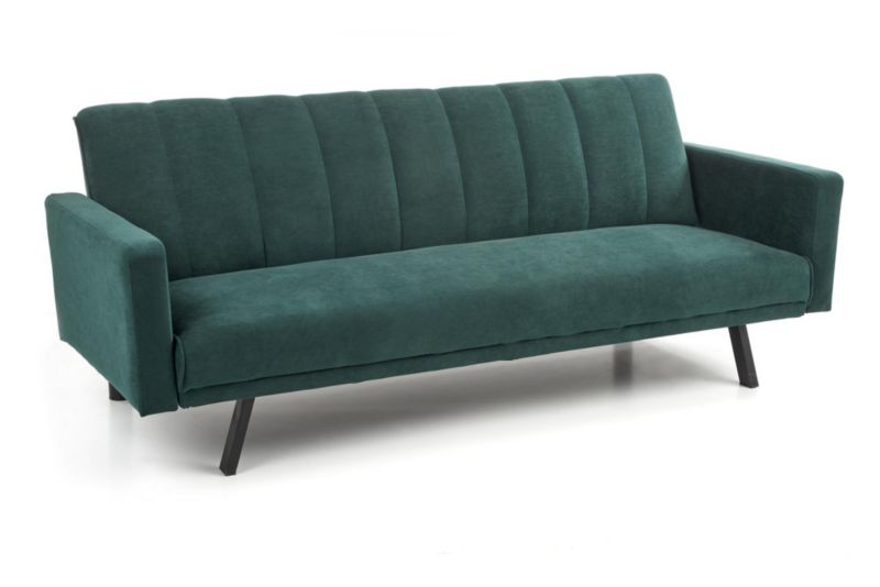 Sofa rozkładana ARMANDO VELVET ciemnozielona HALMAR 1 szt.