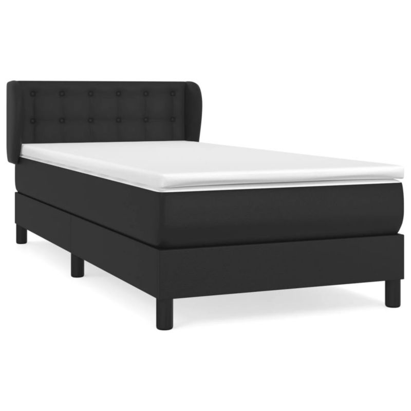 Łóżko kontynentalne WaszeMeble 90x200 cm czarne WM-3127289 1 szt.