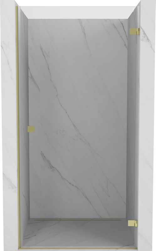 Drzwi prysznicowe uchylne Mexen Lunar-B złote 90 cm 1 szt.