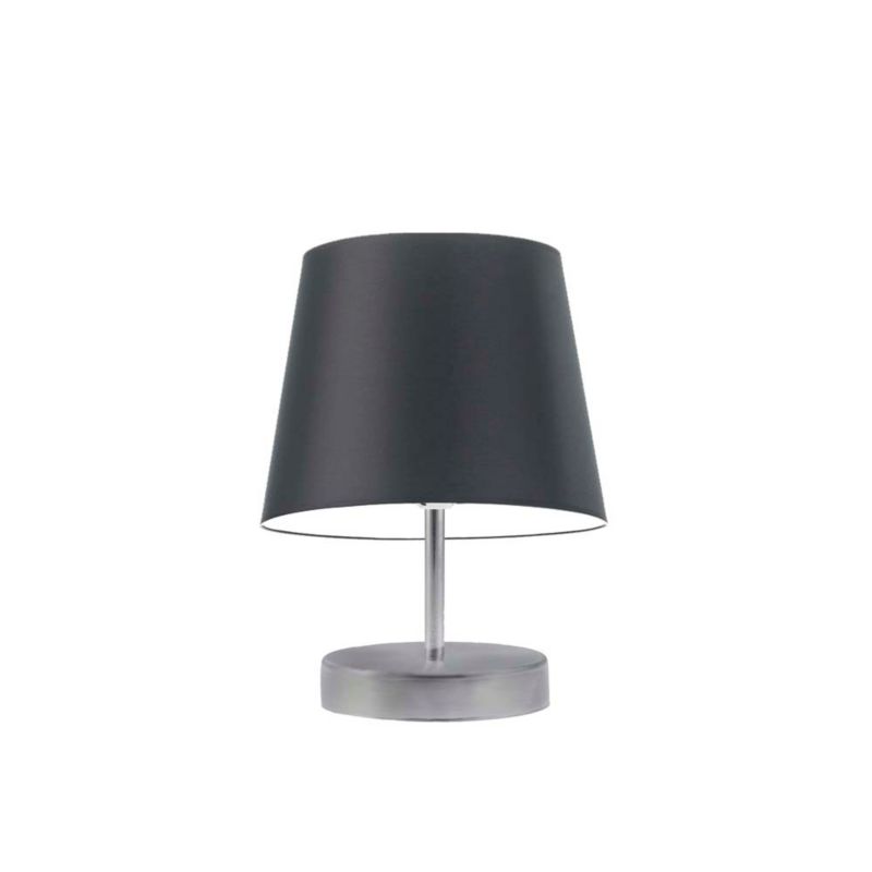 Lampka Nocna Volta Light Factory Picolo Abażur Srebrny/Czarny Stożek 1xE27 1szt.