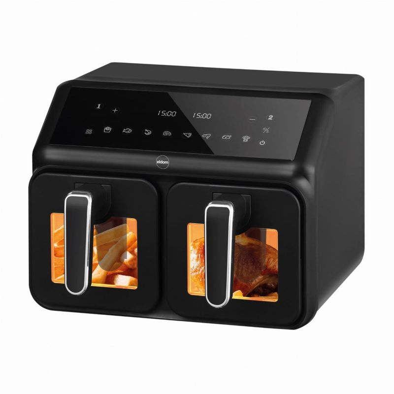 Frytkownica beztłuszczowa Eldom FR210 DualCrisp 8 l czarna 2200 W 1 szt.