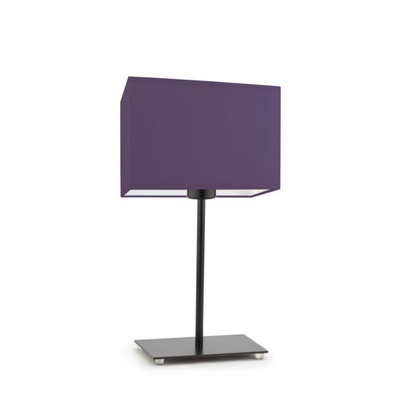 Lampka Nocna Volta Light Factory Moto Abażur Fioletowy Prostokąt 1xE27 1szt.