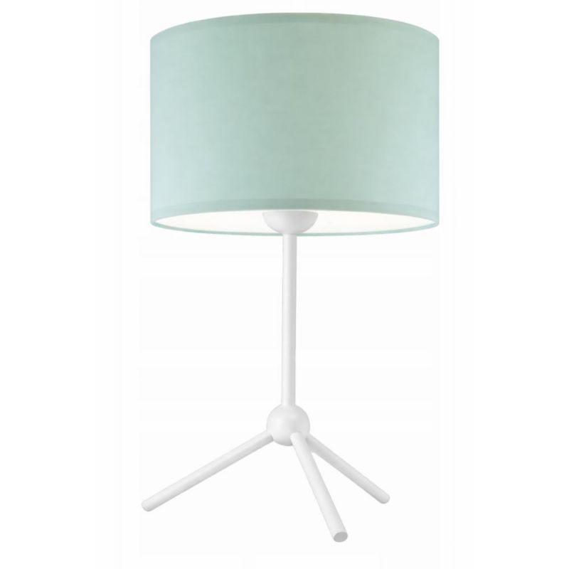 Lampka Nocna Volta Light Factory Fossa Abażur Biały/Miętowy 1xE27 1szt.