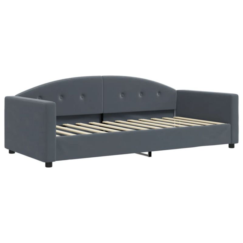 Sofa rozkładana WaszeMeble 90x200 cm Ciemnoszary aksamit WM-354137 1 szt.