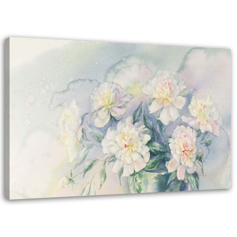 Obraz na płótnie Feeby Bukiet białych kwiatów natura 30x20cm 1szt