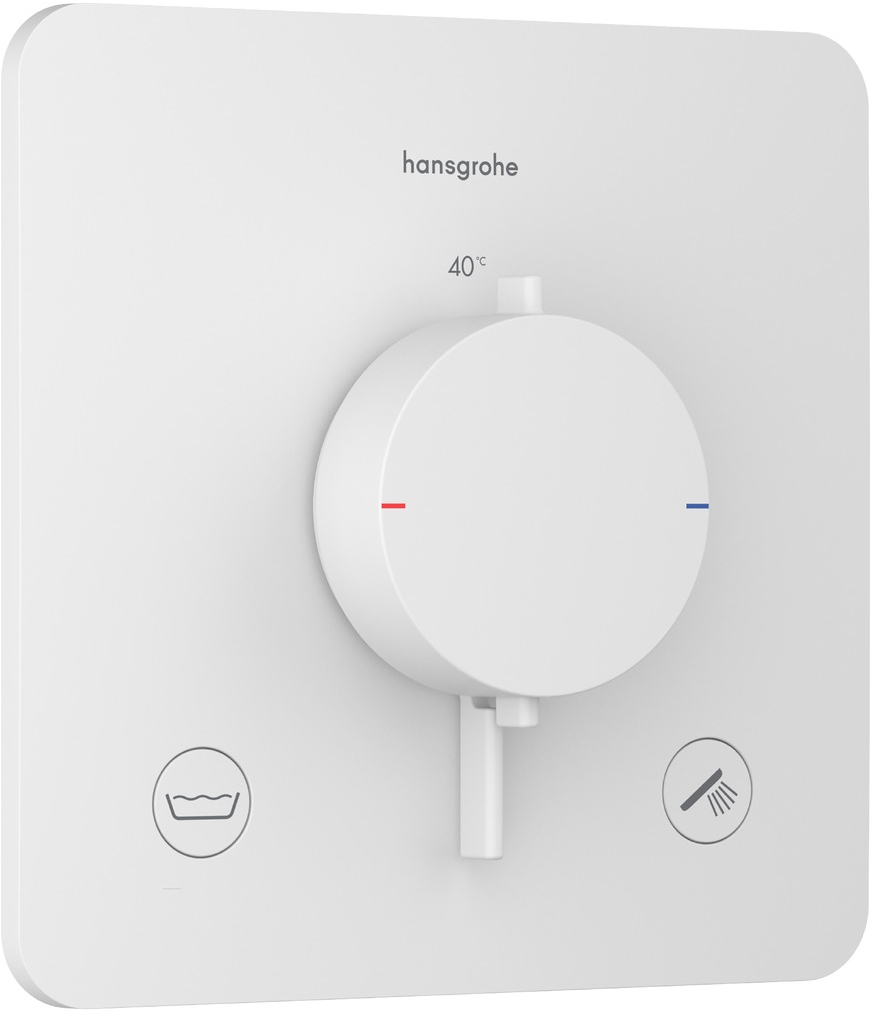 Hansgrohe Ecostat Comfort Q bateria wannowo-prysznicowa podtynkowa termostatyczna biała 33717700